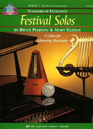 Festival Solos #3 Alto Saxophone Book with Online Audio Access cover